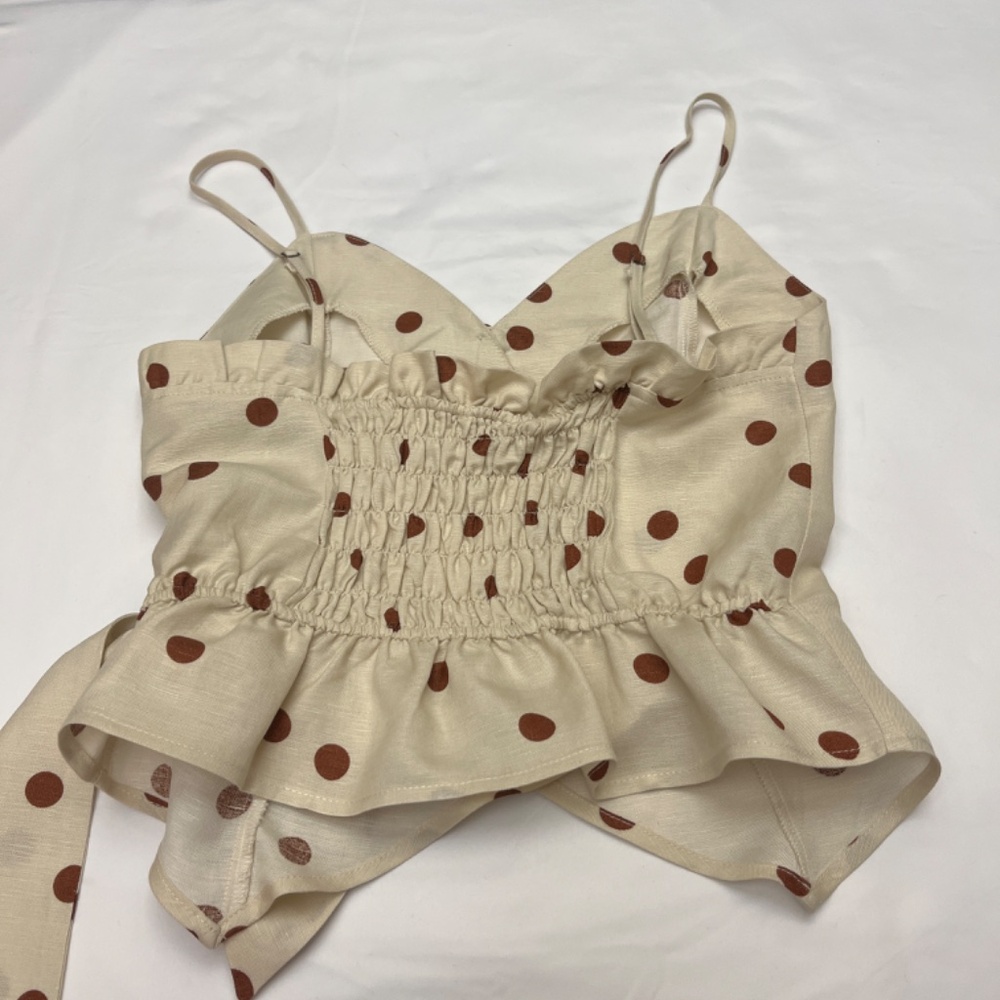 NWT Adorable Moon River Wrap Cropped Asymmetrical Cami Top. Sz. Sm. - Picture 12 of 12